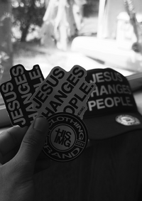 "JESUS CHANGES PEOPLE." Sticker Pack