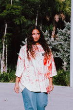 "BY HIS STRIPES" inverse tee