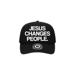 "JESUS CHANGES PEOPLE." Trucker Hat