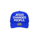 "JESUS CHANGES PEOPLE." Trucker Hat