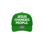 "JESUS CHANGES PEOPLE." Trucker Hat