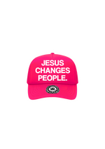 "JESUS CHANGES PEOPLE." Trucker Hat