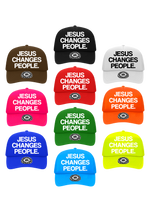"JESUS CHANGES PEOPLE." Trucker Hat