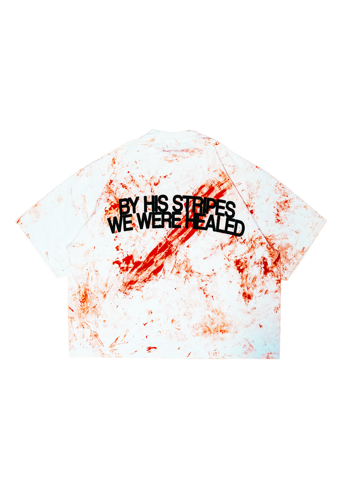 "BY HIS STRIPES" inverse tee - HIS IMG
