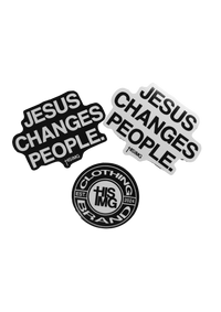"JESUS CHANGES PEOPLE." Sticker Pack