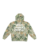 "JESUS CHANGES PEOPLE" Camo Hoodie