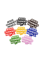 "JESUS CHANGES PEOPLE." Sticker