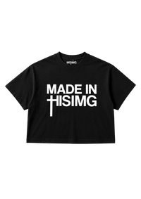 "MADE IN HIS IMG" BLK Tee